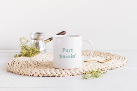 Pure Buzzin Mug | Scots Scotland Slang Scottish Housewarming Gift