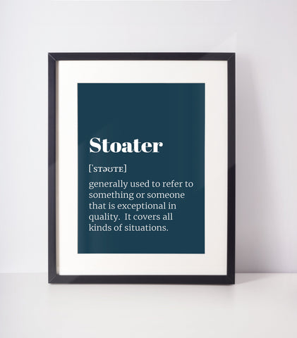 Stoater Choose Your Colour UNFRAMED PRINT Scots Room Art Decor Home Minimalist Bright Scodef Fun Scotland Slang Scottish