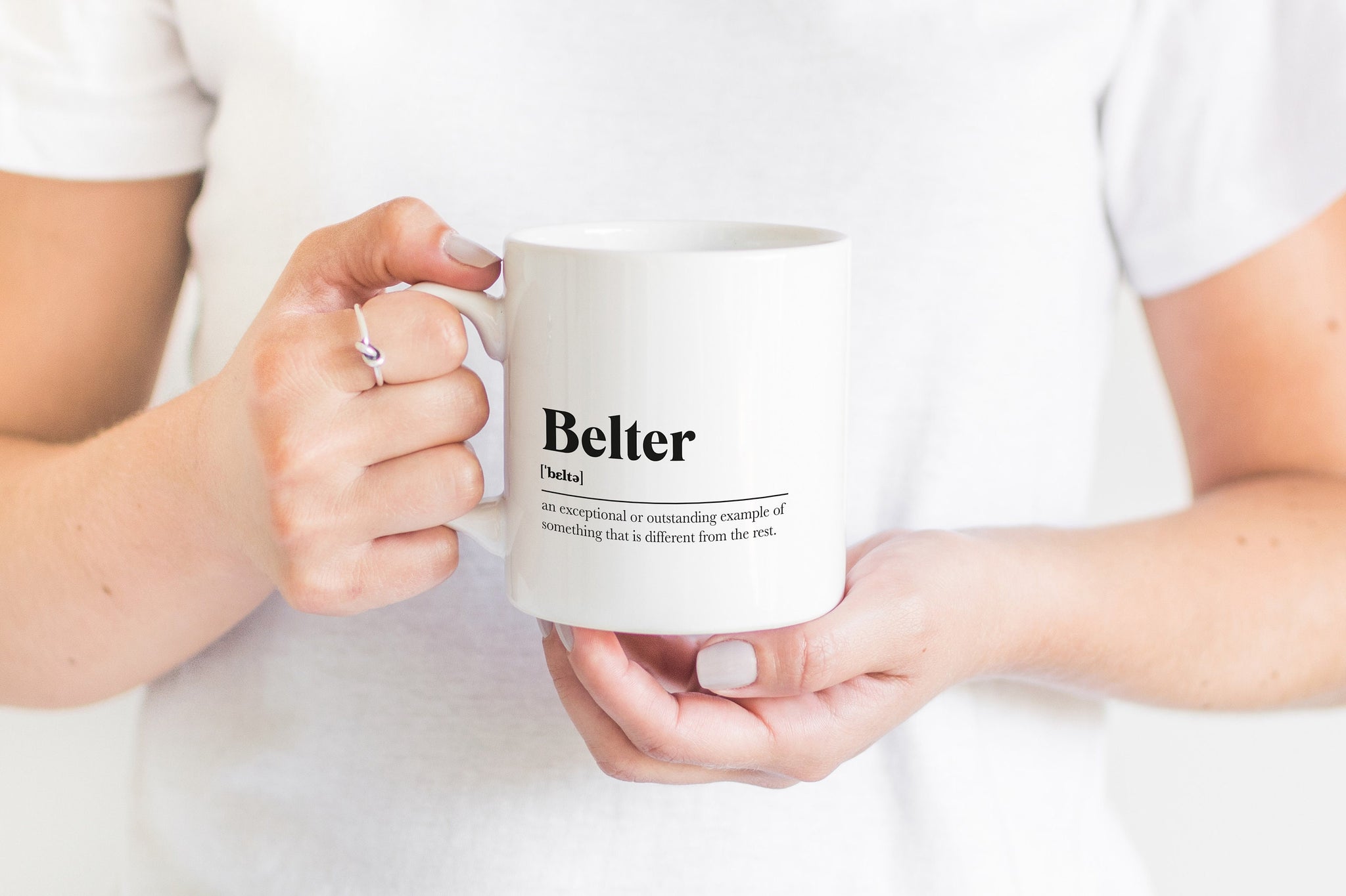 Belter Greeting Scots Saying Mug Housewarming Gift Living Minimalist Monochrome Typography Funny Scandi Scotland Slang Definition Scottish