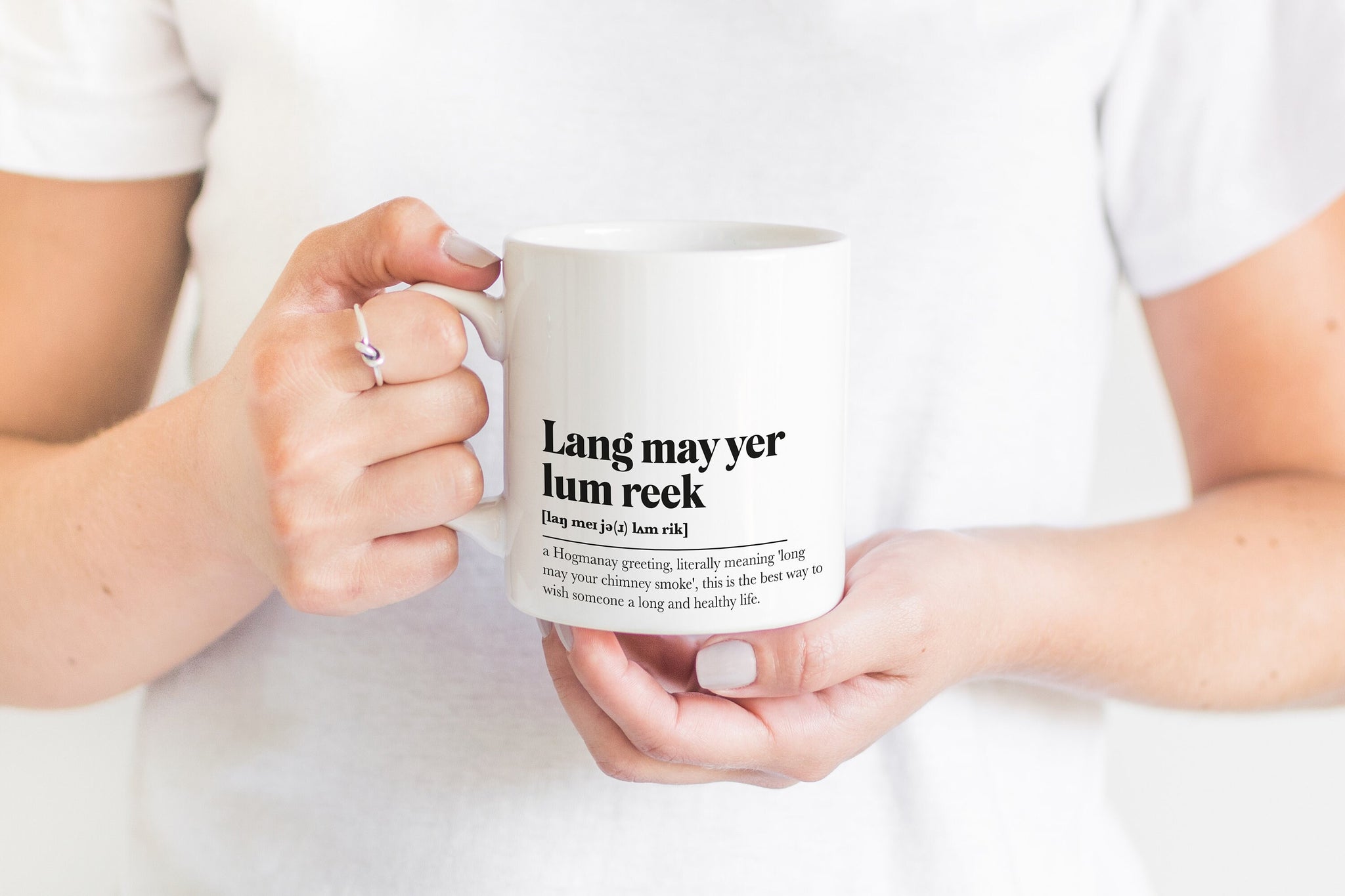 Lang May Yer Lum Reek Greeting Scots Saying Mug Housewarming Gift Minimalist Monochrome Typography Scotland Slang Definition Scottish